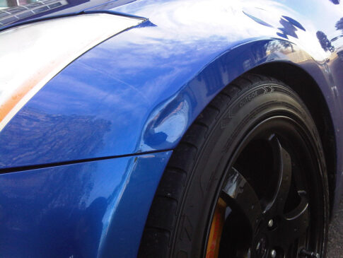 Front Wing Dent 1 (Nissan 350z Before)